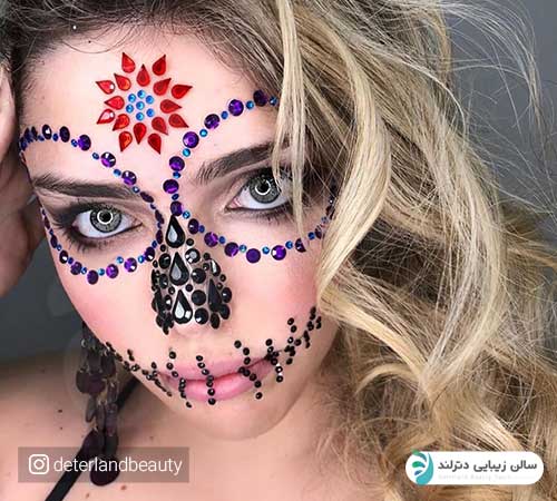 نمونه کار هالووین در ایران در آرایشگاه منطقه 3